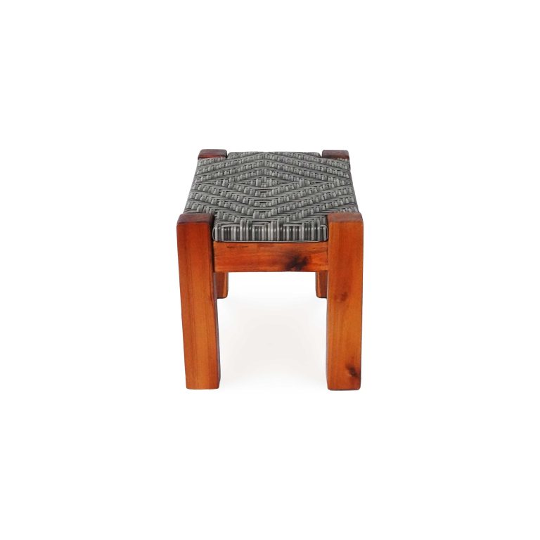 Dale-Poly-rattan-wood-Stool-Grey-Beside-View